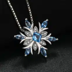 blue topaz necklace 249-02