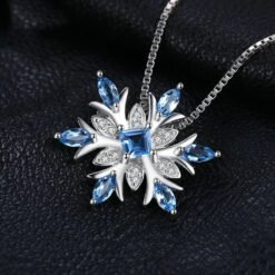 blue topaz necklace 249-04