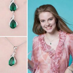 emerald pendant necklace 267-003