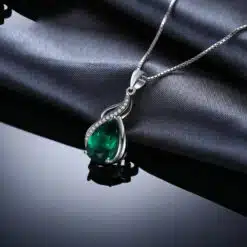 emerald pendant necklace 267-004