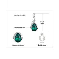 emerald pendant necklace 267-005