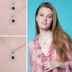 flower pendant necklace 261-03