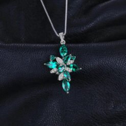flower stone necklace 278-02