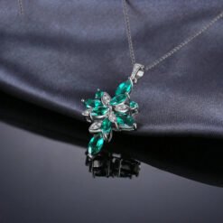 flower stone necklace 278-04