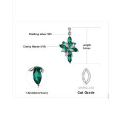 flower stone necklace 278-05