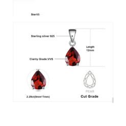 garnet pendant 297-05