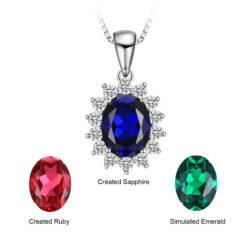 gemstone pendant necklace 293-06