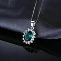 green stone necklace 275-03