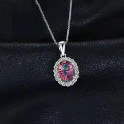 multi stone necklace 289-02