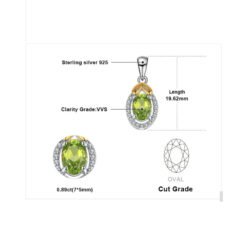 peridot pendant 277-05