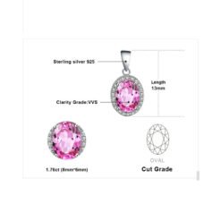 pink sapphire necklace 288-05