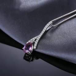 purple stone necklace 262-04