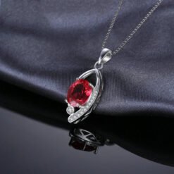 ruby pendant necklace 248-04