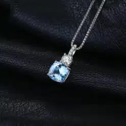sky blue stone necklace 272-02