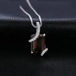 smoky quartz necklace 245-02