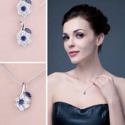 stone pendant necklace 282-03