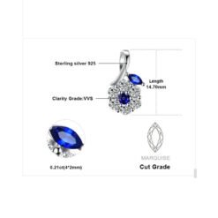 stone pendant necklace 282-05