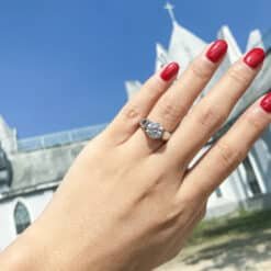 2ct moissanite ring 307-003