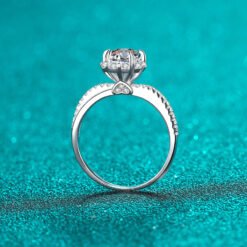 1 carat moissanite ring 333-001