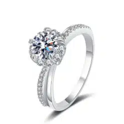 1 carat moissanite ring 333-003