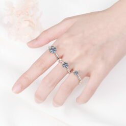 2 carat moissanite ring 321-001