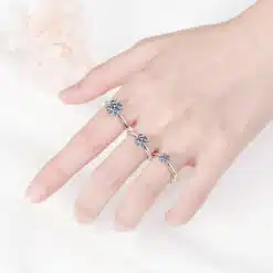 2 carat moissanite ring 321-001