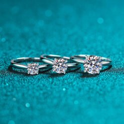 2 carat moissanite ring 321-005