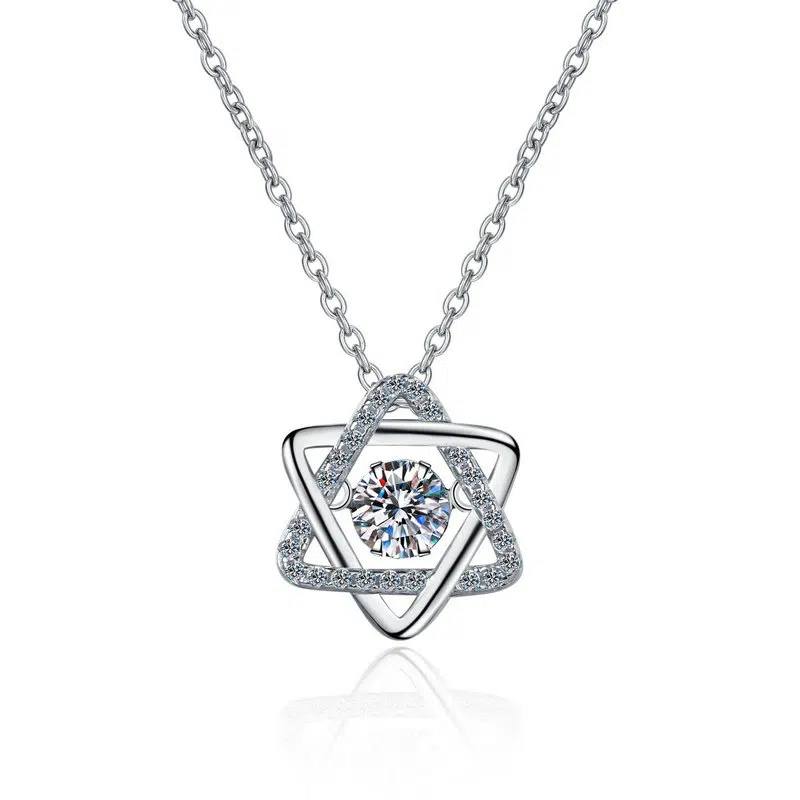 6 point star necklace 395-001