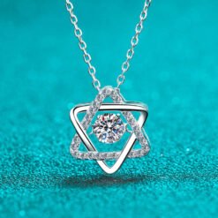6 point star necklace 395-002
