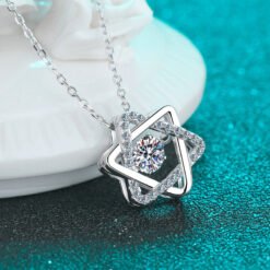 6 point star necklace 395-005