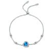 blue moissanite bracelet 439-001