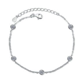 Bracelets For Women 0.5CT Moissanite GRA Certified