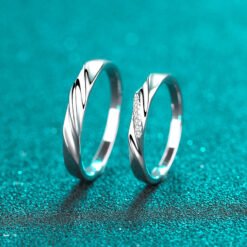 couple rings silver 328-002
