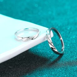 couple rings silver 328-004