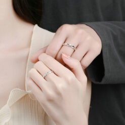couple rings silver 328-005