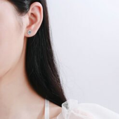 earrings studs silver 418-002