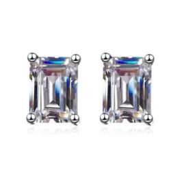 emerald cut earrings 422-003