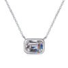 emerald cut necklace 391-003