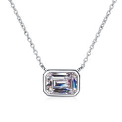 emerald cut necklace 391-003