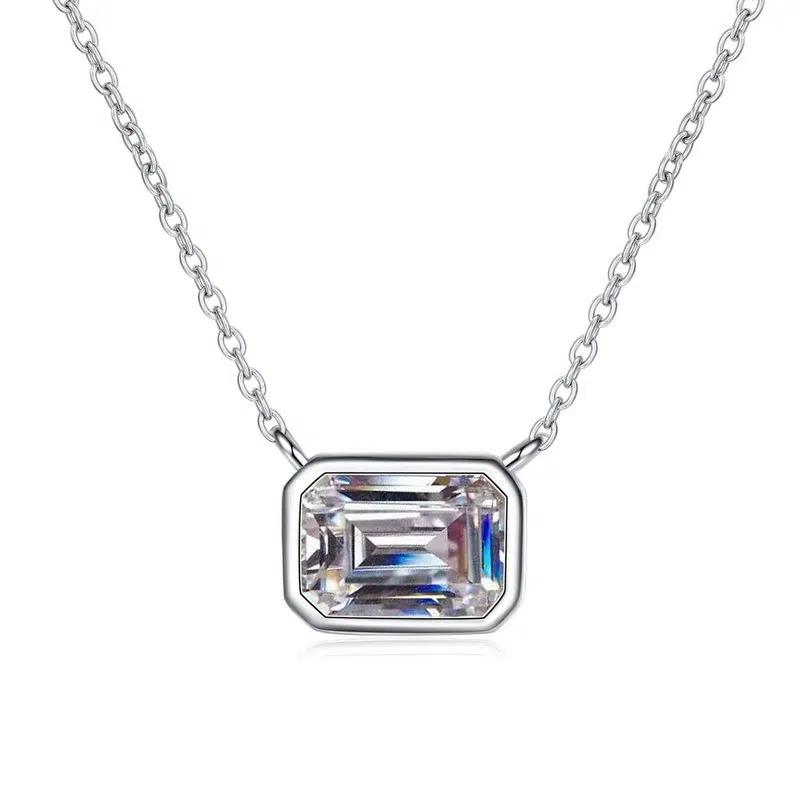 emerald cut necklace 391-003
