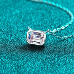 emerald cut necklace 391-005