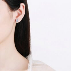 emerald cut studs 429-003