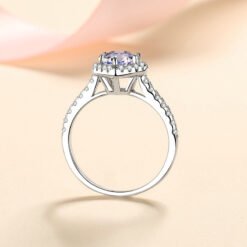 heart moissanite ring 336-002
