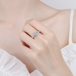 heart moissanite ring 336-003