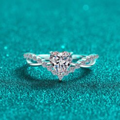 heart ring silver 343-003