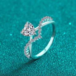 heart ring silver 343-005