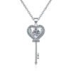 key heart necklace 380-001