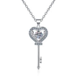 key heart necklace 380-001