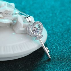 key heart necklace 380-002