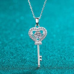 key heart necklace 380-003